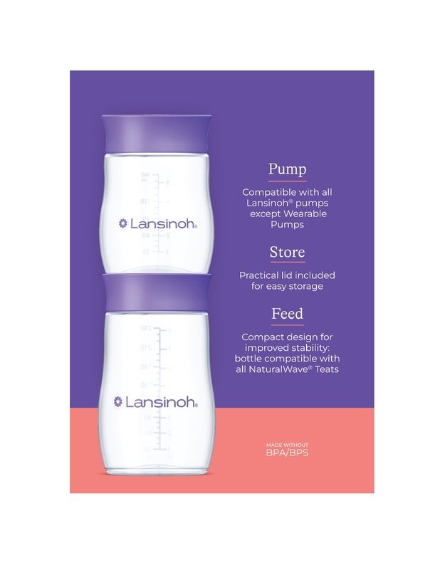 Lansinoh barošanas pudeles sākuma komplekts 160ml+240ml