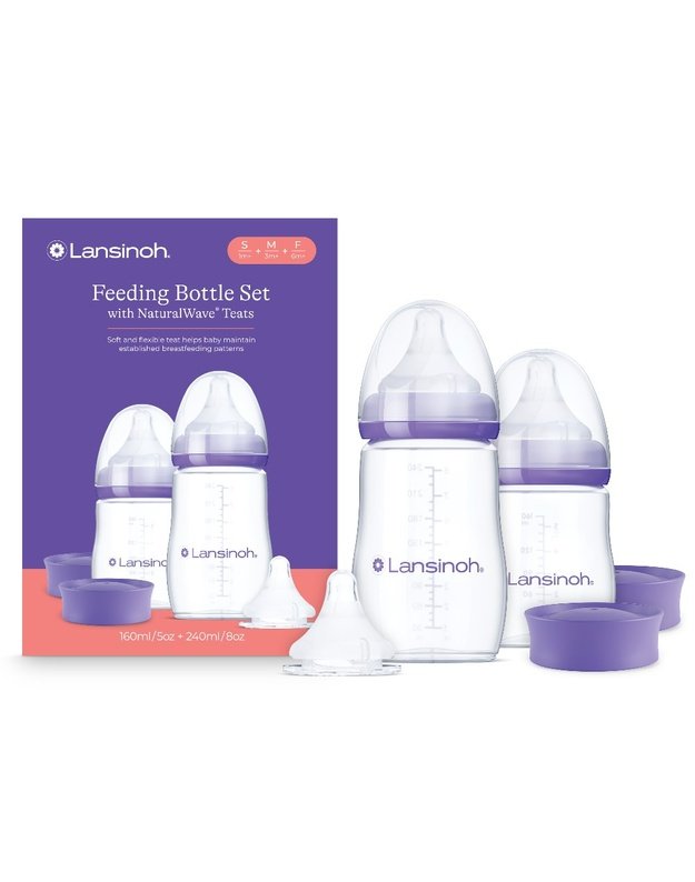 Lansinoh barošanas pudeles sākuma komplekts 160ml+240ml