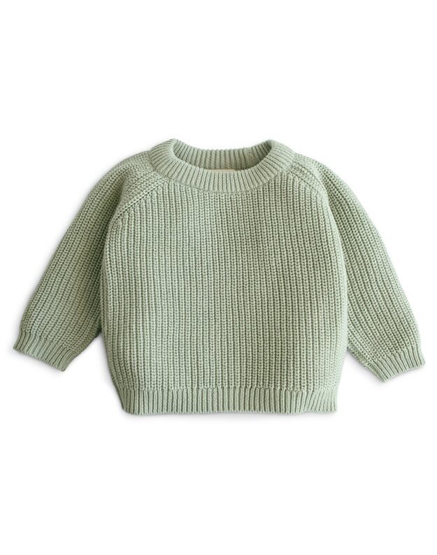 Mushie chunky knit sweater Light Mint