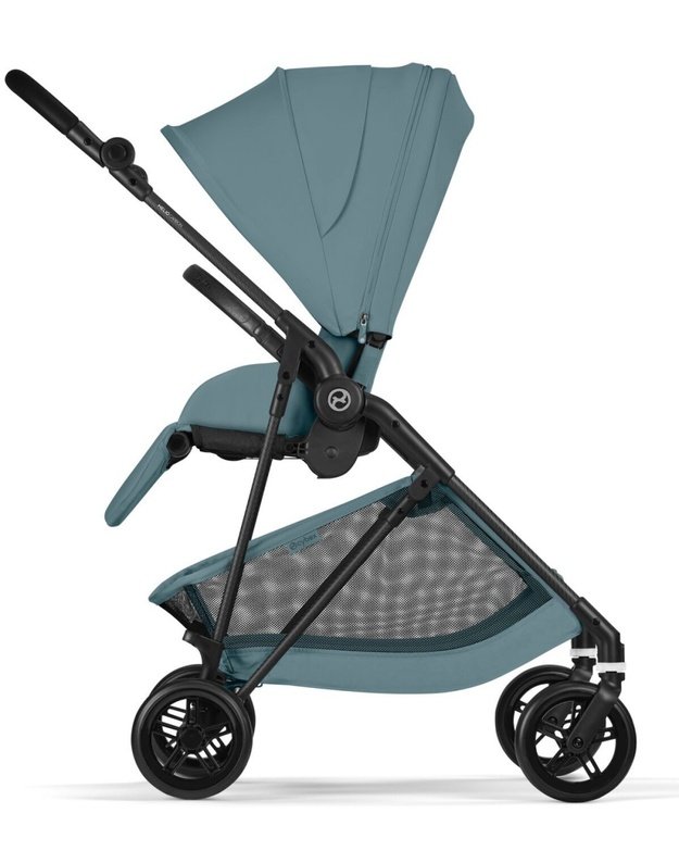 Cybex Melio Carbon vežimėlis Stormy Blue, melsvas
