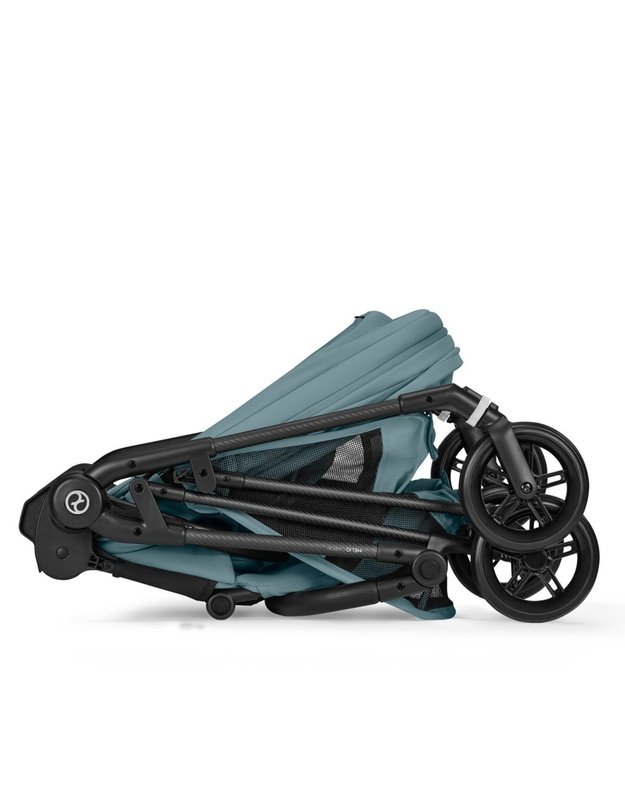 Cybex Melio Carbon vežimėlis Stormy Blue, melsvas