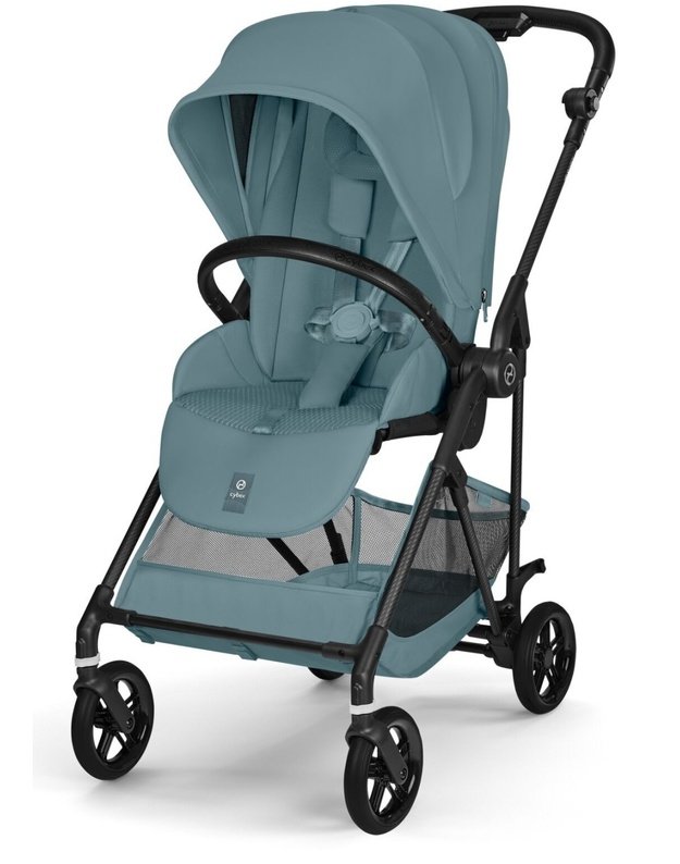 Cybex Melio Carbon vežimėlis Stormy Blue, melsvas