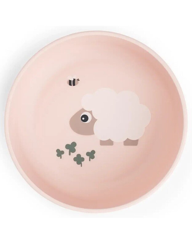 Done by Deer neslystantis dubenėlis Foodie Tiny Farm, rausvas 2