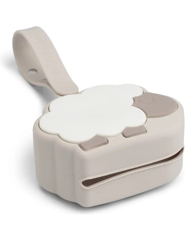 Done by Deer silikoninis čiulptukų dėklas Sheepy, smėlio spalvos 2