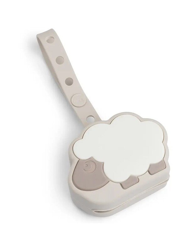 Done by Deer silikoninis čiulptukų dėklas Sheepy, smėlio spalvos