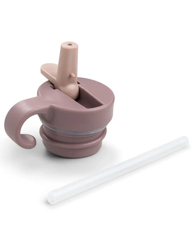 Done by Deer nerūdijančio plieno gertuvės su šiaudeliu atsarginis rinkinys, rausvas