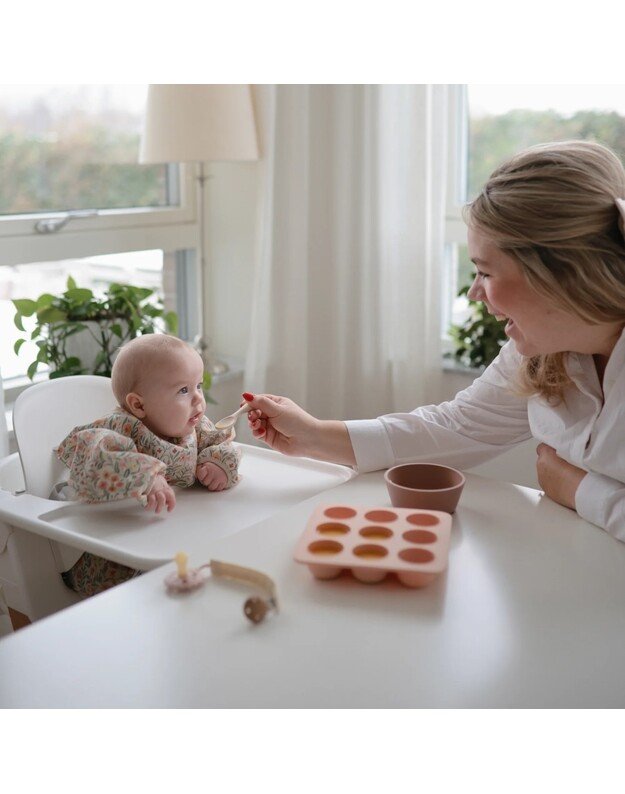 Mushie prilimpantis silikoninis dubenėlis Cloudy Mauve, rausvai violetinis 3