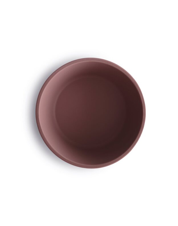 Mushie prilimpantis silikoninis dubenėlis Cloudy Mauve, rausvai violetinis 1