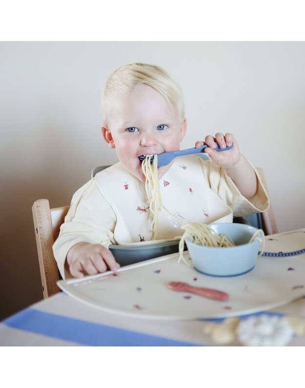 Mushie šaukštelis ir šakutė Twilight Blue, mėlyna 5