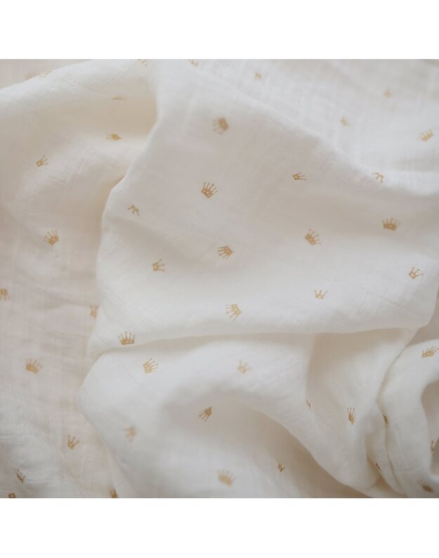 Mushie swaddle Crowns 4