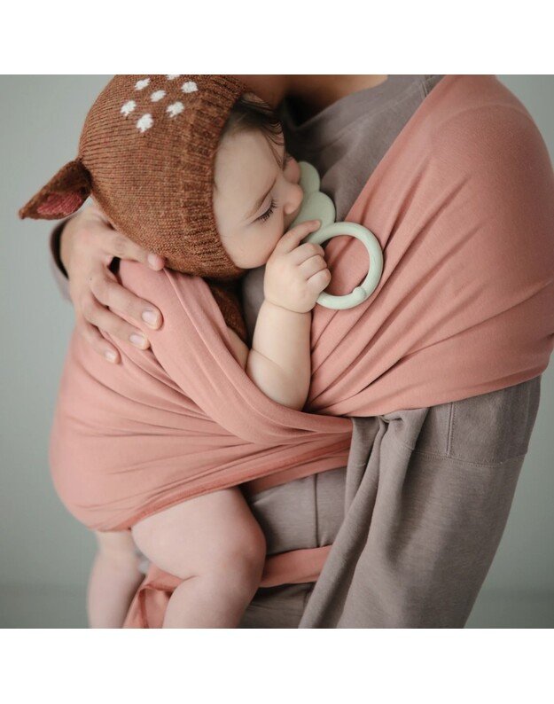 Mushie baby carrier wrap Cedar 2