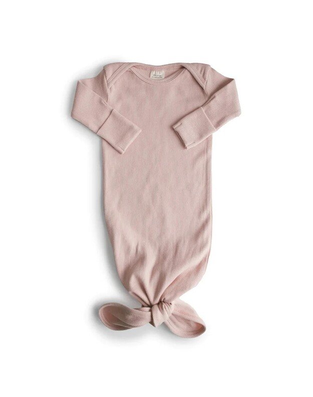 Mushie briaunotas šliaužtinukas su mazgu Blush, rausvas