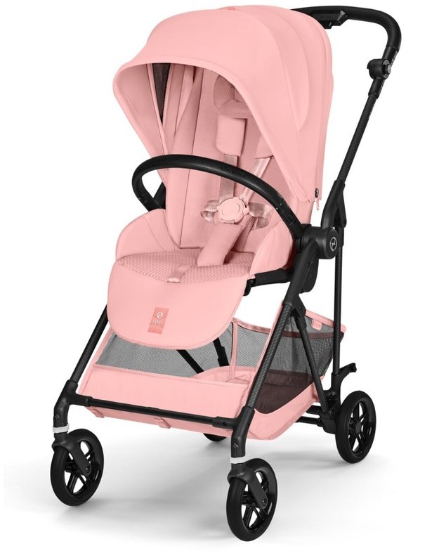 Cybex Melio Carbon pastaigu rati Candy Pink