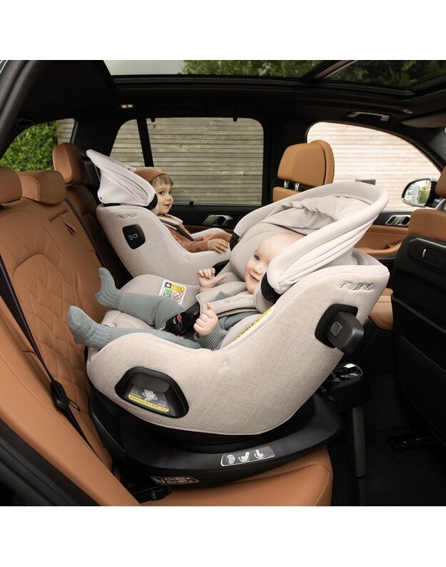 Nuna autokėdutė Pruu Aire 40-105cm Biscotti, smėlio spalvos 3