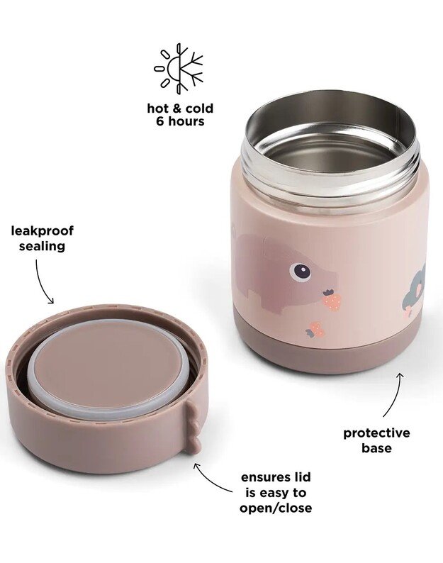 Done by Deer maisto termosas Playground, 300ml, rausvas 2