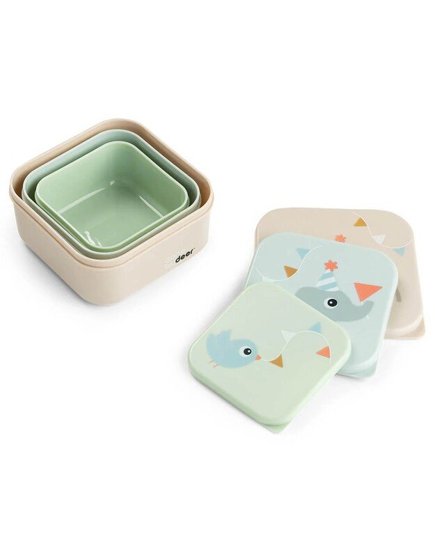 Done by Deer priešpiečių (užkandžių) dėžučių rinkinys Celebration, įvairių spalvų 1