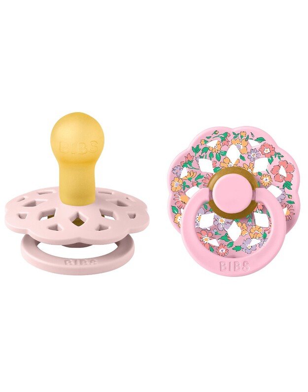 BIBS x Liberty Boheme čiulptukai Oscar Meadow - Blossom Mix, 2 vnt, įvairių dydžių