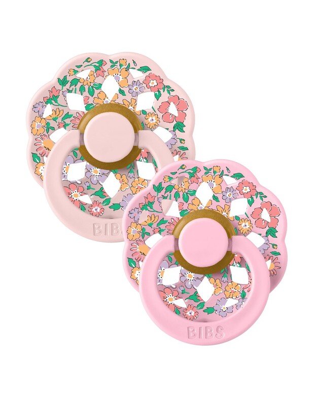 BIBS x Liberty Boheme čiulptukai Oscar Meadow - Blossom Mix, 2 vnt, įvairių dydžių