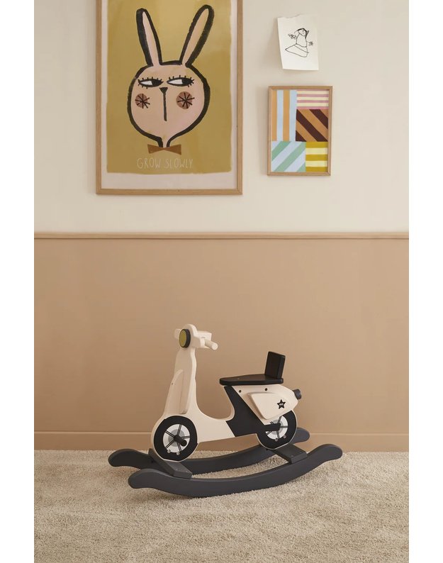 Kid's Concept supamas žaislas Scooter, smėlio spalvos