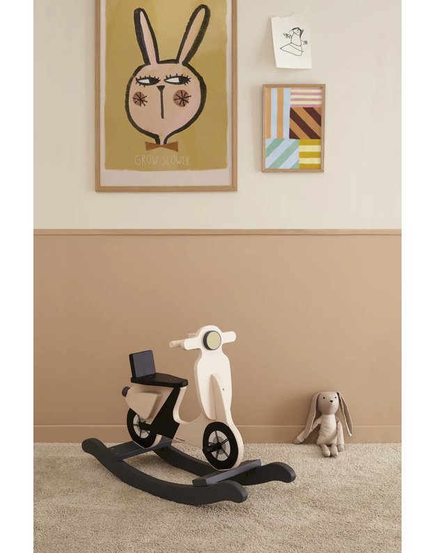 Kid's Concept supamas žaislas Scooter, smėlio spalvos