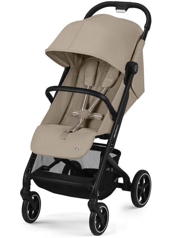 Vežimėlis Cybex Beezy BLK Almond Beige, smėlio spalvos