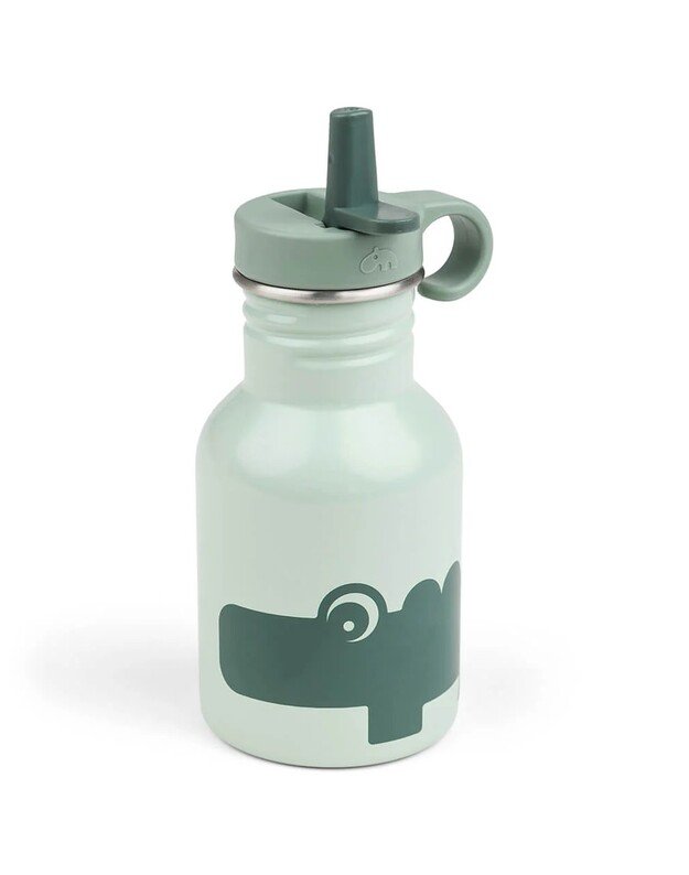 Done by Deer nerūdijančio plieno gertuvė su šiaudeliu Croco, žalia 4