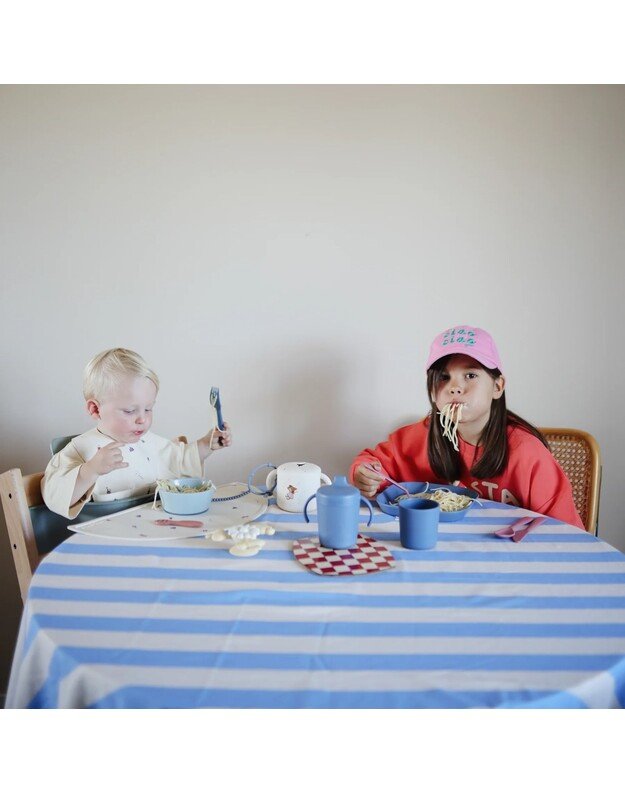 Mushie šaukštelis ir šakutė Dusty Rose, rožinė 1