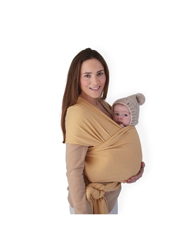Mushie baby carrier wrap Mustard Melange