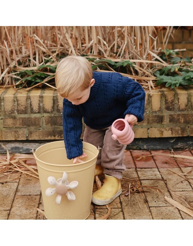 Mushie silikoninis laistytuvas Peony, rausvas 5
