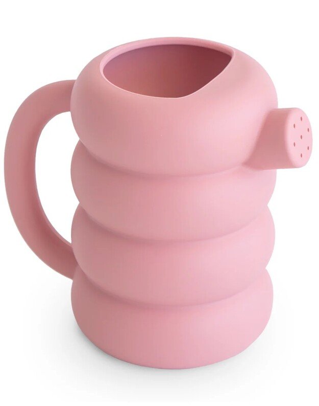 Mushie silikoninis laistytuvas Peony, rausvas