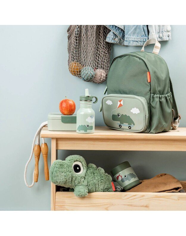 Done by Deer nerūdijančio plieno gertuvė su šiaudeliu Playground, žalia