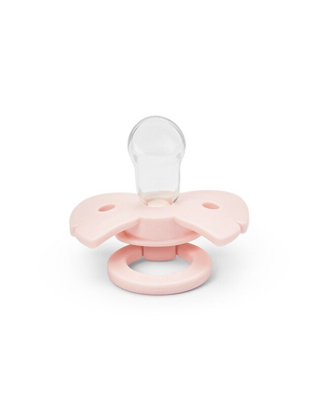Elodie Details silikoninis čiulptukas 0-6 mėn. Binky Bow - Misty Pink