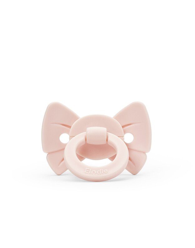 Elodie Details silikoninis čiulptukas 0-6 mėn. Binky Bow - Misty Pink