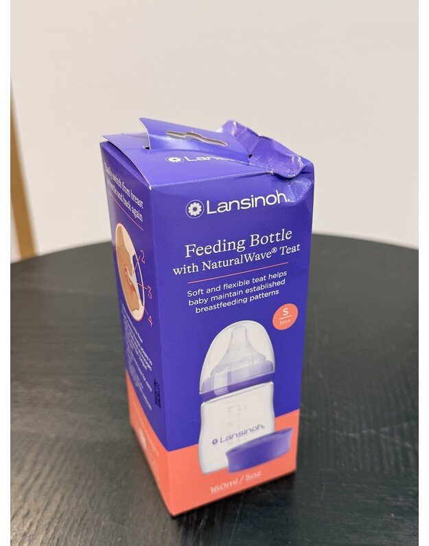 Lansinoh maitinimo buteliukas su žinduku, 160 ml (pažeista)