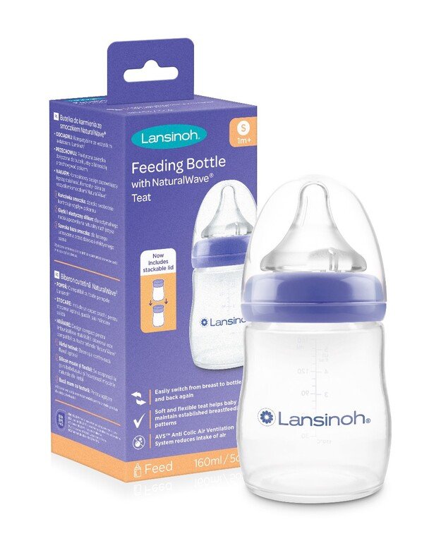 Lansinoh maitinimo buteliukas su žinduku, 160 ml (pažeista)