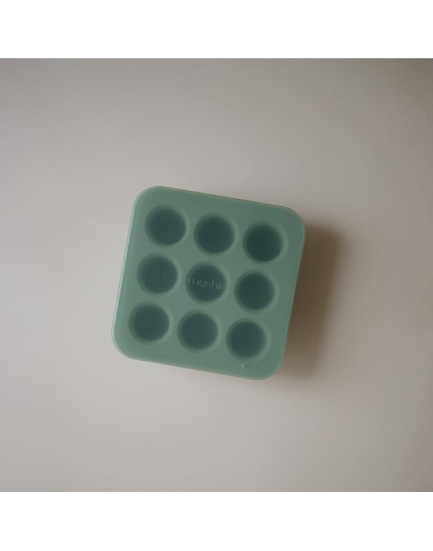 Mushie šviežio maisto šaldymo mini-formelės Cambridge Blue, melsvos