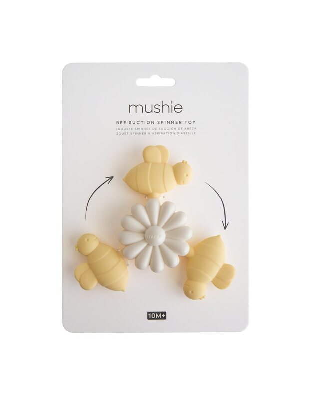 Mushie prilimpantis sukamasis žaislas Spinner Bee