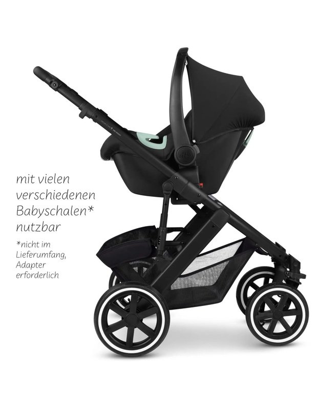 ABC Design Salsa 5 Air 2in1 vežimėlis Coal, juodas
