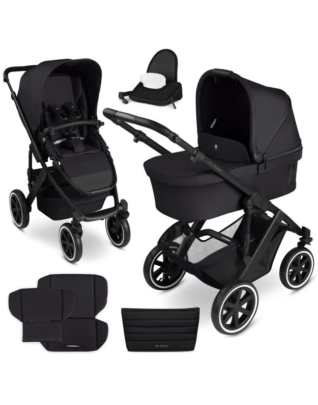 ABC Design Salsa 5 Air 2in1 vežimėlis Coal, juodas