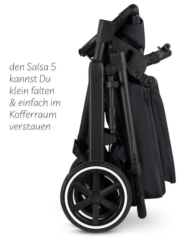 ABC Design Salsa 5 Air 2in1 vežimėlis Coal, juodas