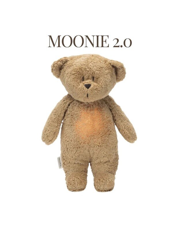 Moonie 2.0 garsus skleidžiantis migdukas Bear Cappuccino