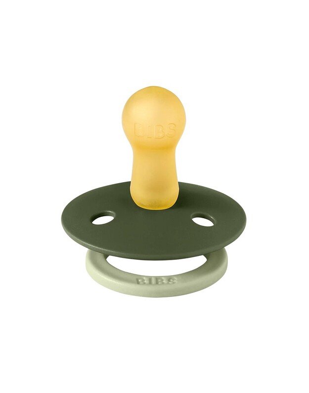 BIBS Studio Colour čiulptukai Fusion - Sage Hunter Green Mix, 2 vnt, įvairių dydžių 2