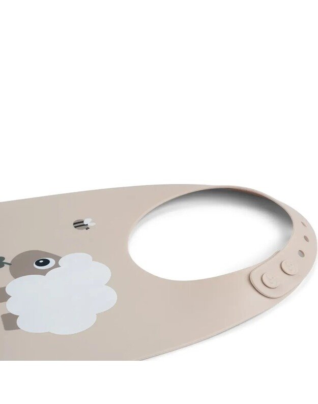 Done by Deer silikoninis seilinukas Sheepy, smėlio spalvos 4