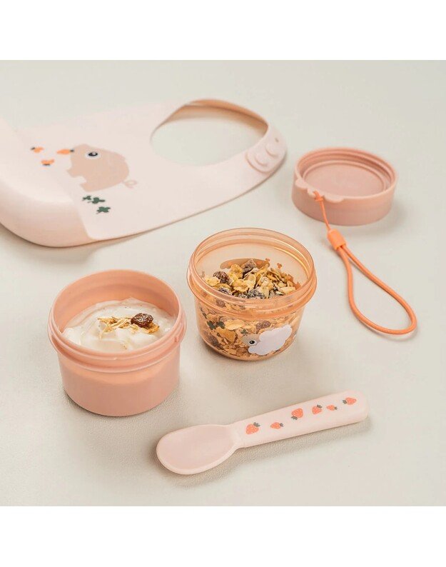 Done by Deer dvipusis maisto laikymo indelis Tiny Farm, rausvas 2