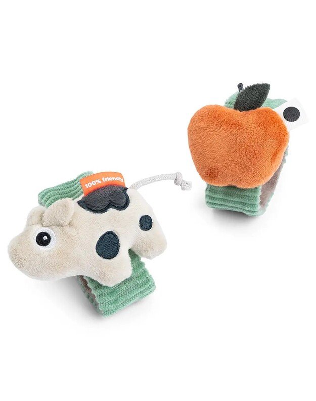 Done by Deer apyrankės - barškučiai ant riešo Dotti, 2vnt, žali