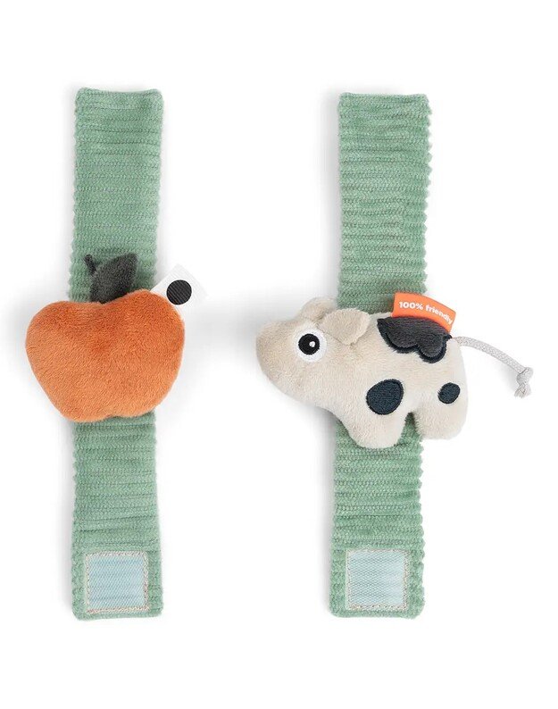 Done by Deer apyrankės - barškučiai ant riešo Dotti, 2vnt, žali 2