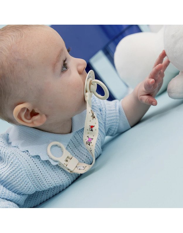 BIBS x Moomin čiulptuko laikiklis Loop Ivory, baltas 6