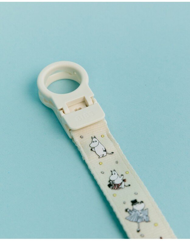 BIBS x Moomin čiulptuko laikiklis Loop Ivory, baltas 3