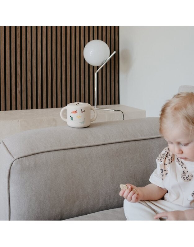 Mushie silikoninis užkandžių puodelis Dinosaurs 6