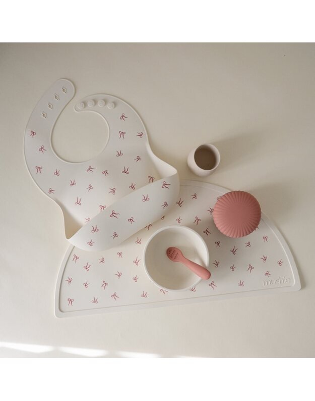 Mushie pirmieji kūdikio maitinimo šaukšteliai Rose/Soft Lilac, 2 vnt 5